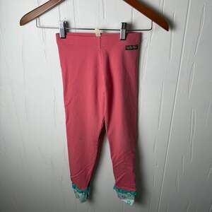 Matilda Jane Girls Wonderment Perfectly Pink Ruffled Leggings Size 8